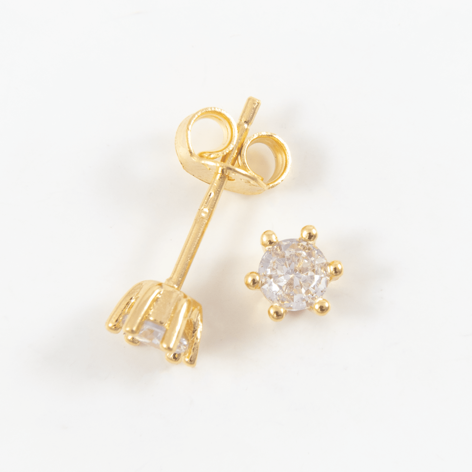 Topo circon cristal 5mm - Vibrantto Joyas y Accesorios - 9021525