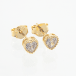 Topo corazon bisel 5mm cristal - Vibrantto Joyas y Accesorios - 9021420