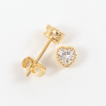 Topo corazon bisel 5mm cristal - Vibrantto Joyas y Accesorios - 9021420