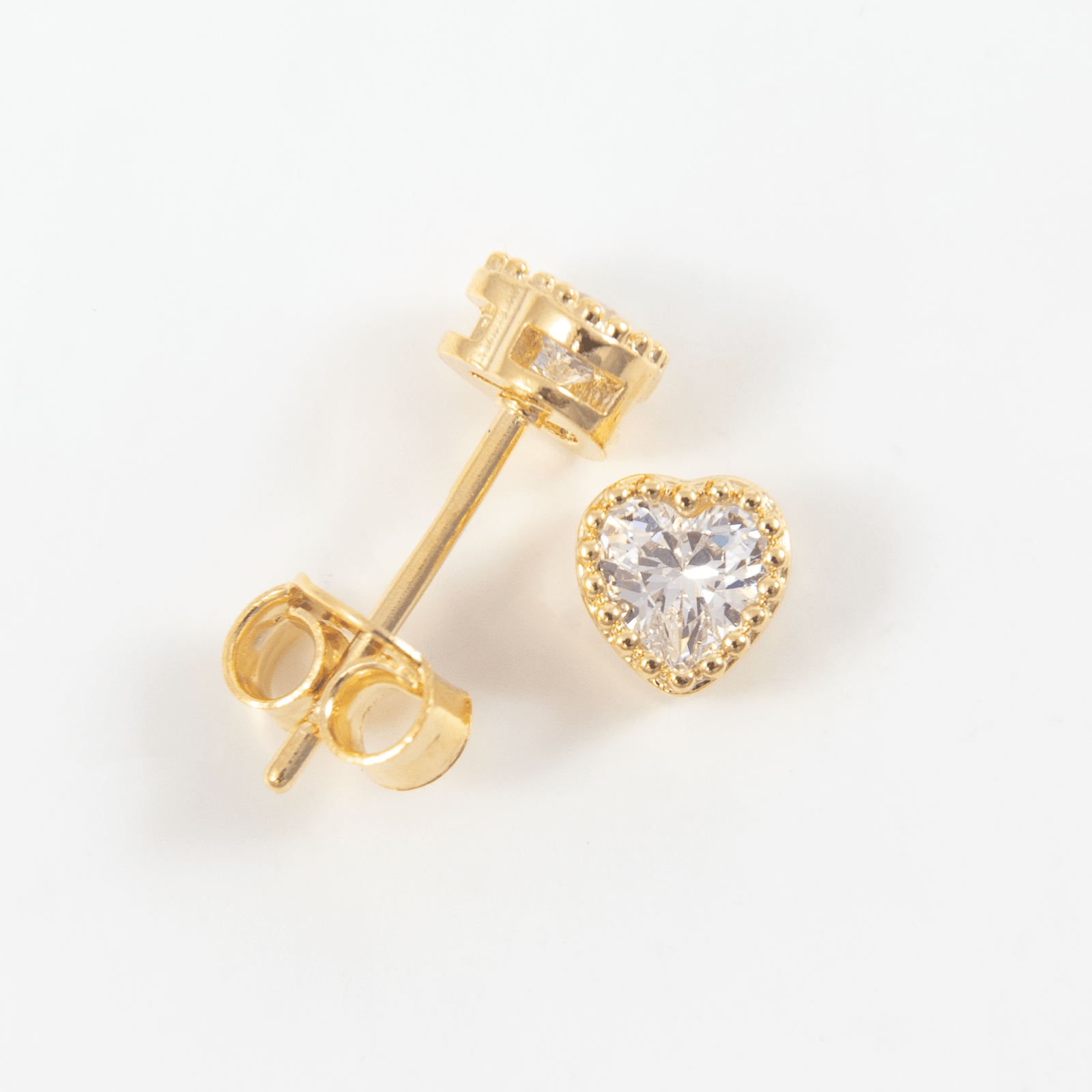 Topo corazon bisel 5mm cristal - Vibrantto Joyas y Accesorios - 9021420