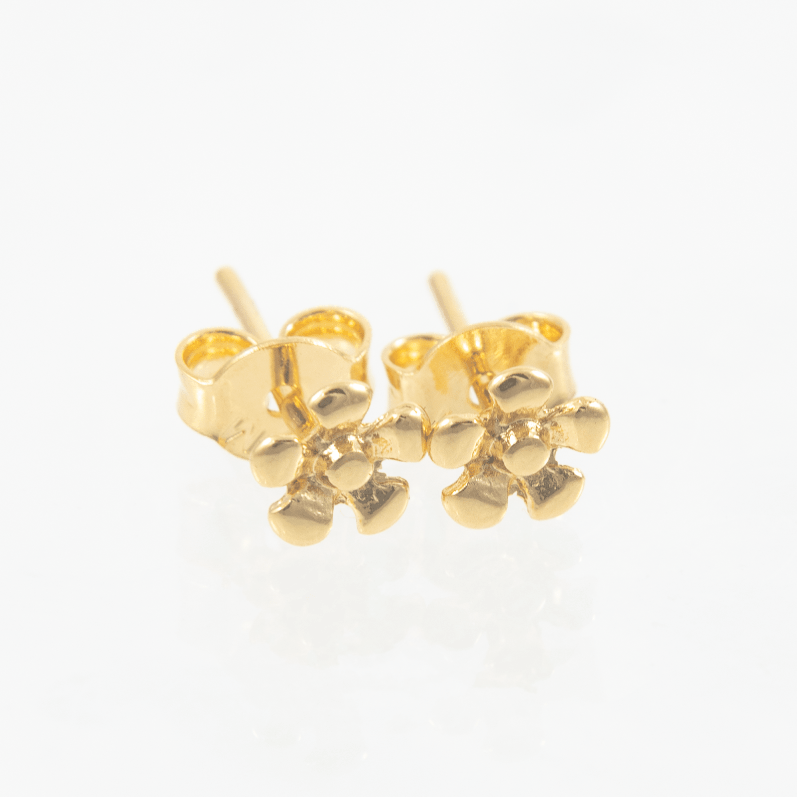 Topo flor lisa 6mm - Vibrantto Joyas y Accesorios - 9021686