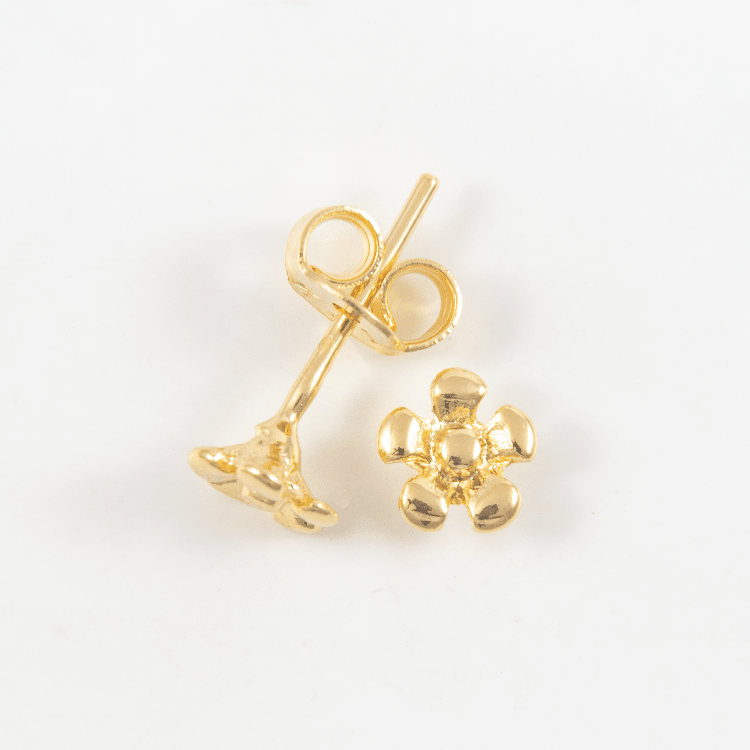 Topo flor lisa 6mm - Vibrantto Joyas y Accesorios - 9021686