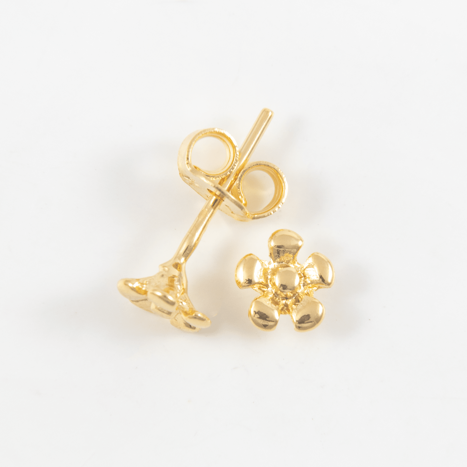 Topo flor lisa 6mm - Vibrantto Joyas y Accesorios - 9021686