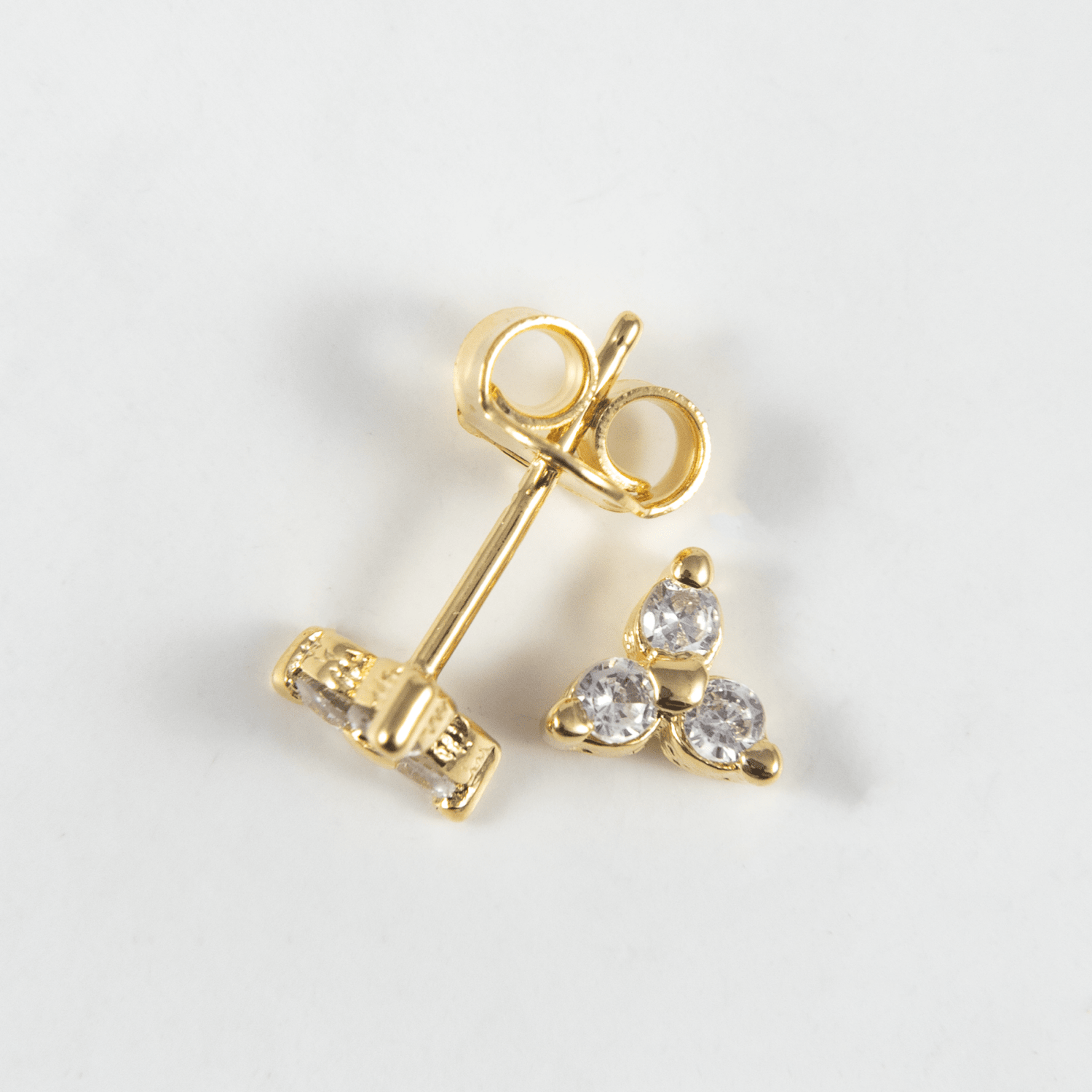 Topo flor petalo x3 circon cristal - Vibrantto Joyas y Accesorios - 9020317
