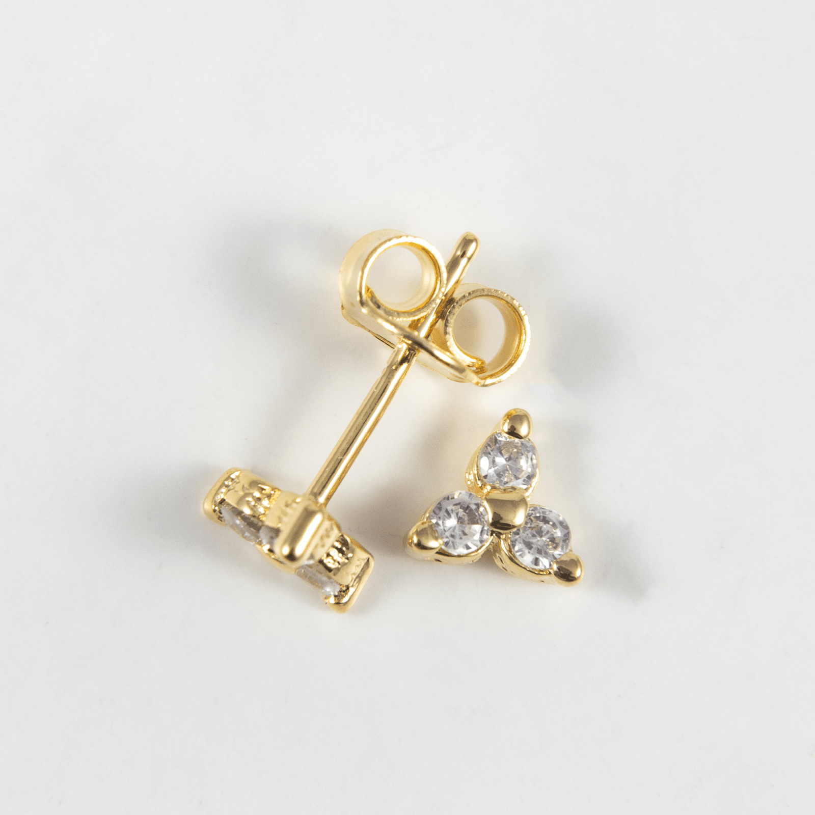 Topo flor petalo x3 circon cristal - Vibrantto Joyas y Accesorios - 9020317