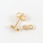 Topo infinito mini circon cristal - Vibrantto Joyas y Accesorios - 9021570