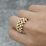 Anillo Tejido Luxury Triple Carril - Vibrantto Joyería