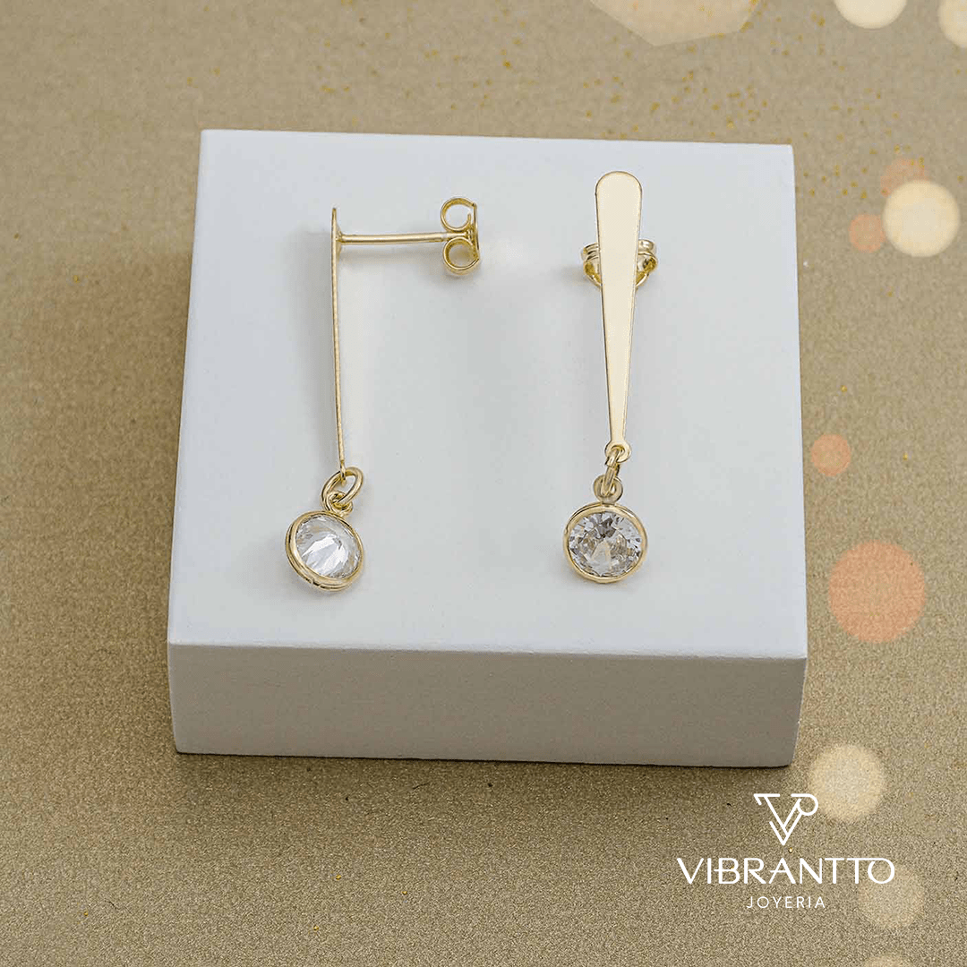 Arete Colgante Bizantino - Vibrantto Joyería