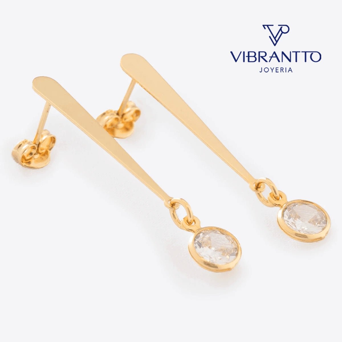 Arete Colgante Bizantino - Vibrantto Joyería