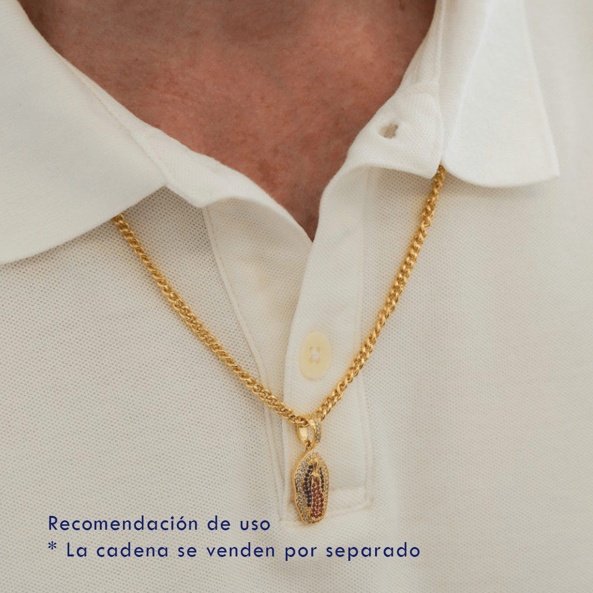 Cadena Cubana Eslabon U 4 mm 65 cm - Vibrantto Joyería - 42388