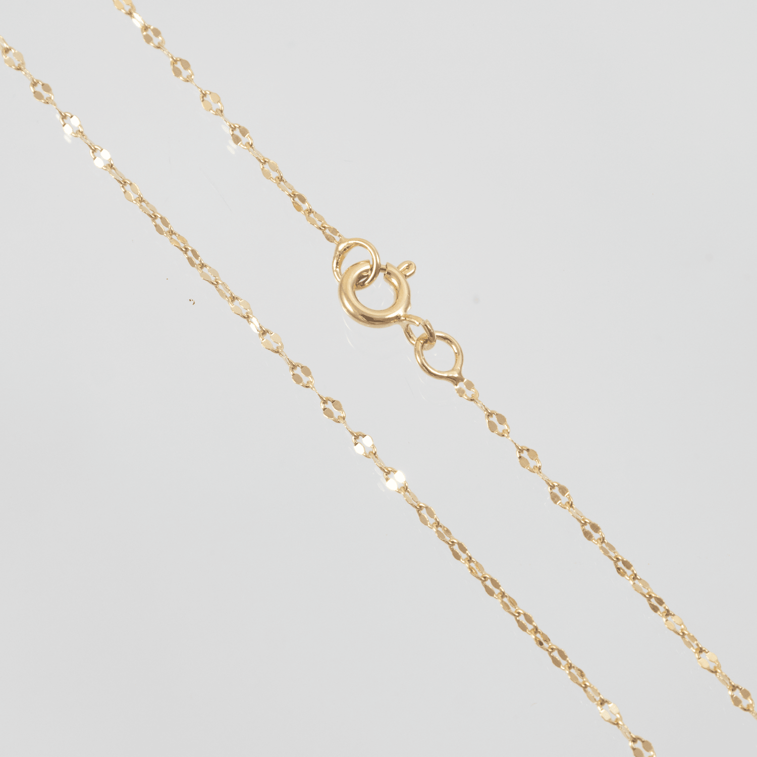 Cadena Aros Diamantados Cruzados 1.5mm - 40cm - Vibrantto Joyas y Accesorios - OC45403