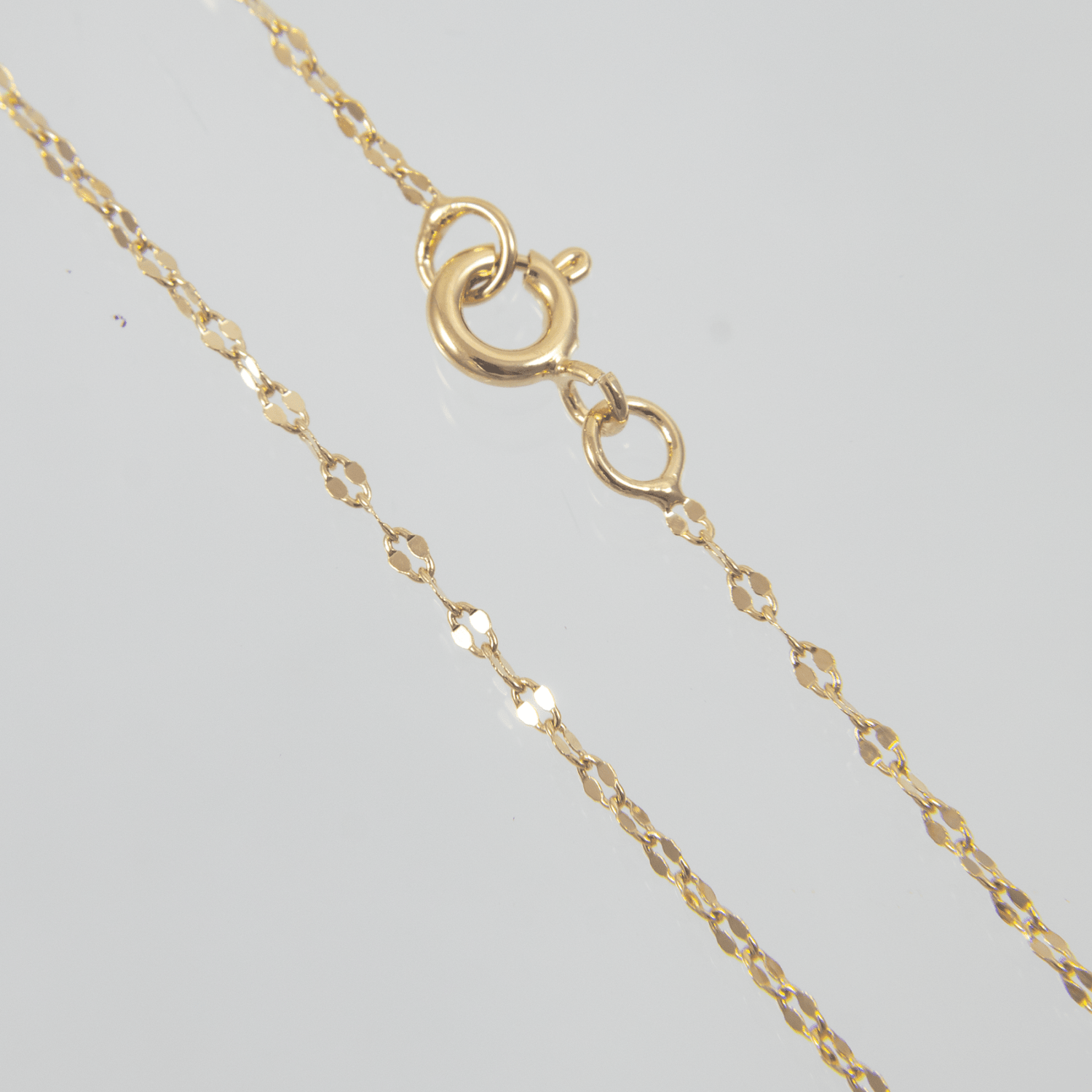 Cadena Aros Diamantados Cruzados 1.5mm - 40cm - Vibrantto Joyas y Accesorios - OC45403