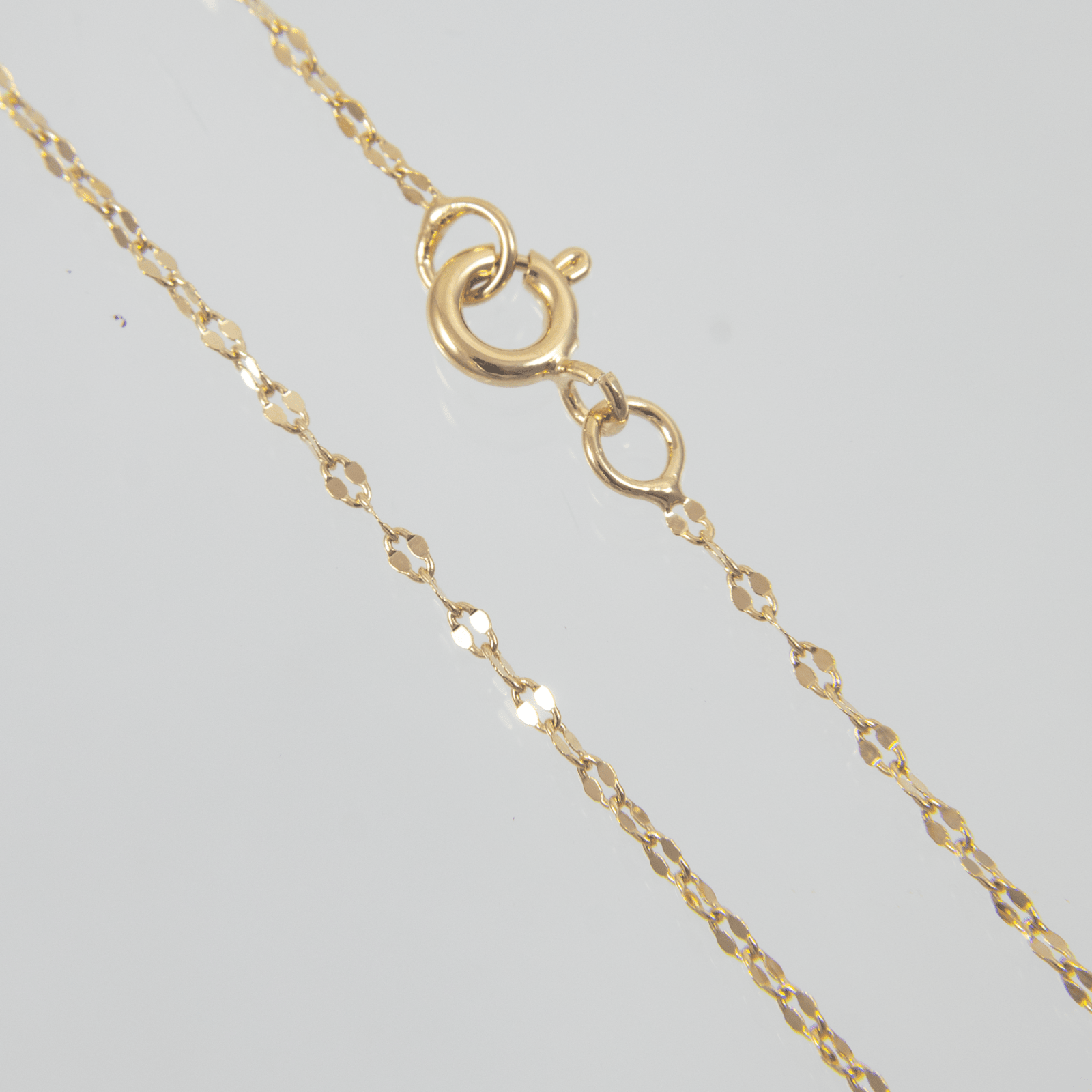 Cadena Aros Diamantados Cruzados 1.5mm - 40cm - Vibrantto Joyas y Accesorios - OC45403