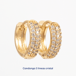 Candonga 3 lineas 1.2 cm - Vibrantto Joyas y Accesorios - OC35167