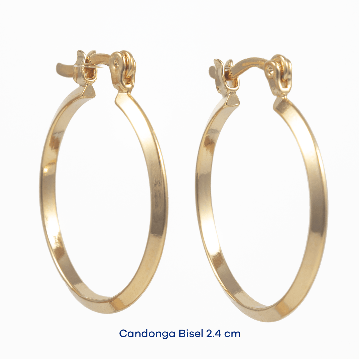 Candonga Bisel 2.4cm - Vibrantto Joyas y Accesorios - 9030040
