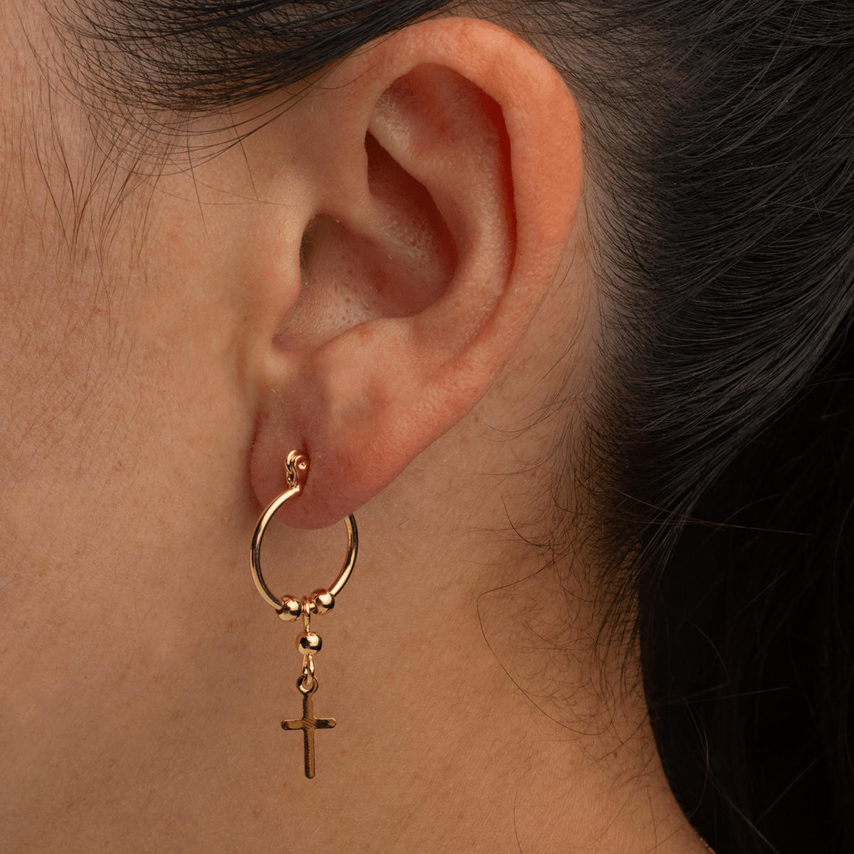 Candonga Hilo Cruz Balin 1.5 cm - Vibrantto Joyas y Accesorios - AC441