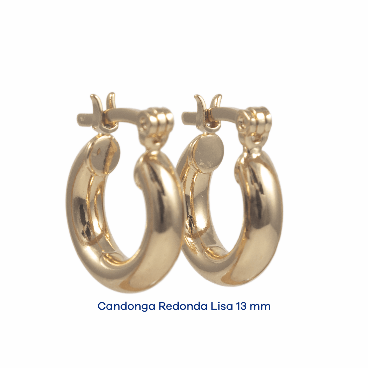 Candonga Lisa 13mm - Vibrantto Joyas y Accesorios - OC35278