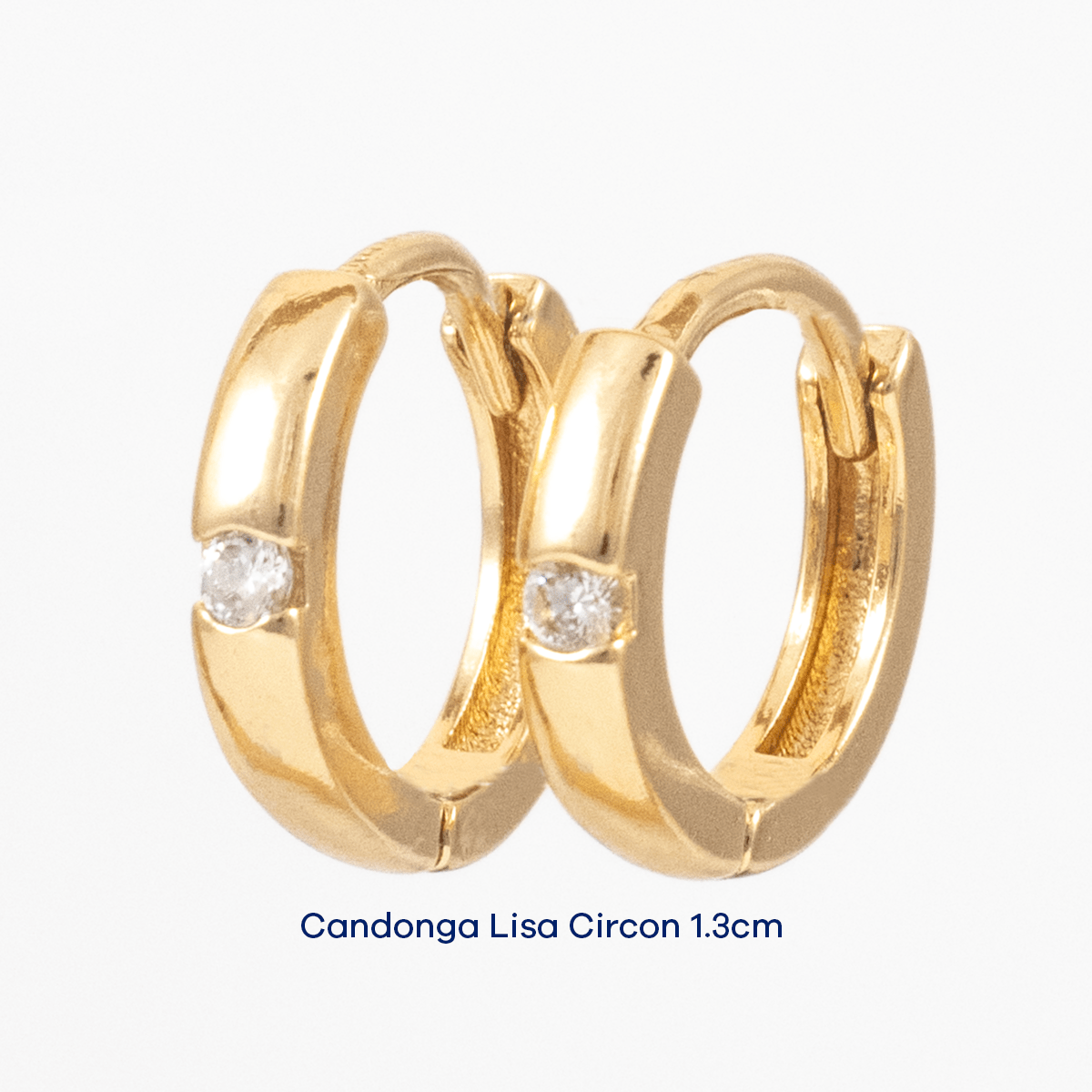 Candonga Lisa Circon 1.3 cm - Vibrantto Joyas y Accesorios - AC347