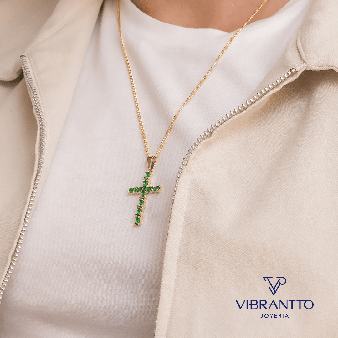 Cruz Emerald - Vibrantto Joyería