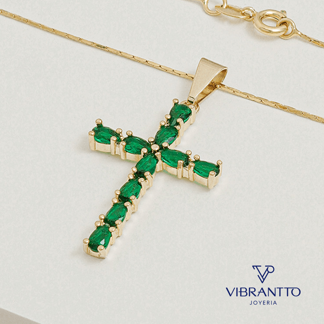 Cruz Emerald - Vibrantto Joyería