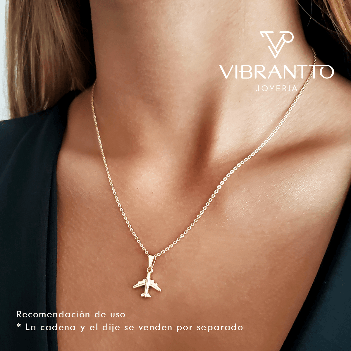 Dije Avión - Vibrantto Joyería