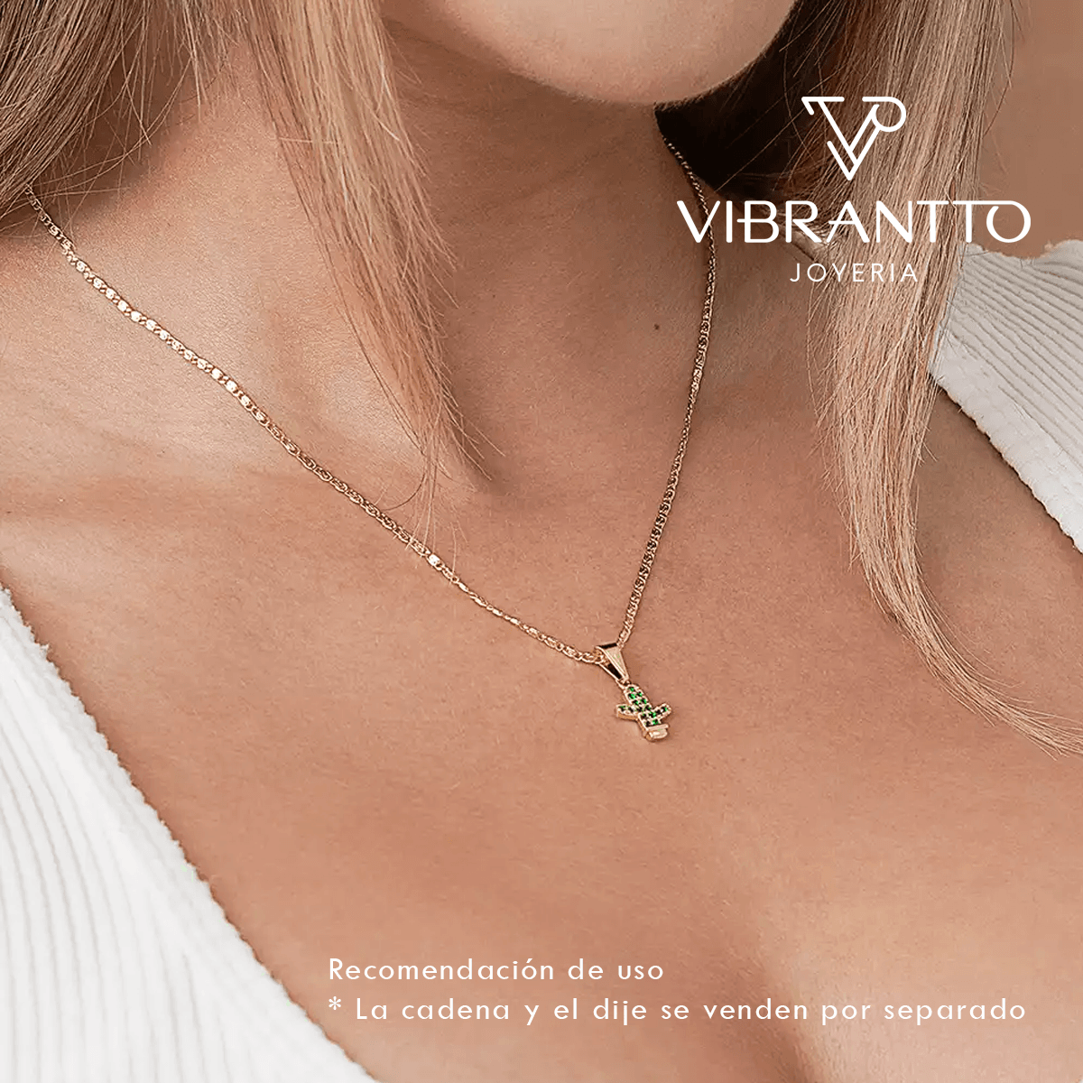 Dije Cactus - Vibrantto Joyería