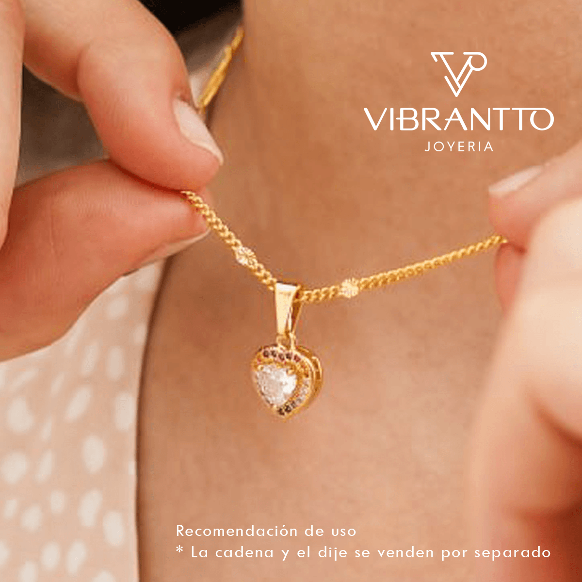 Dije Corazón colores - Vibrantto Joyería