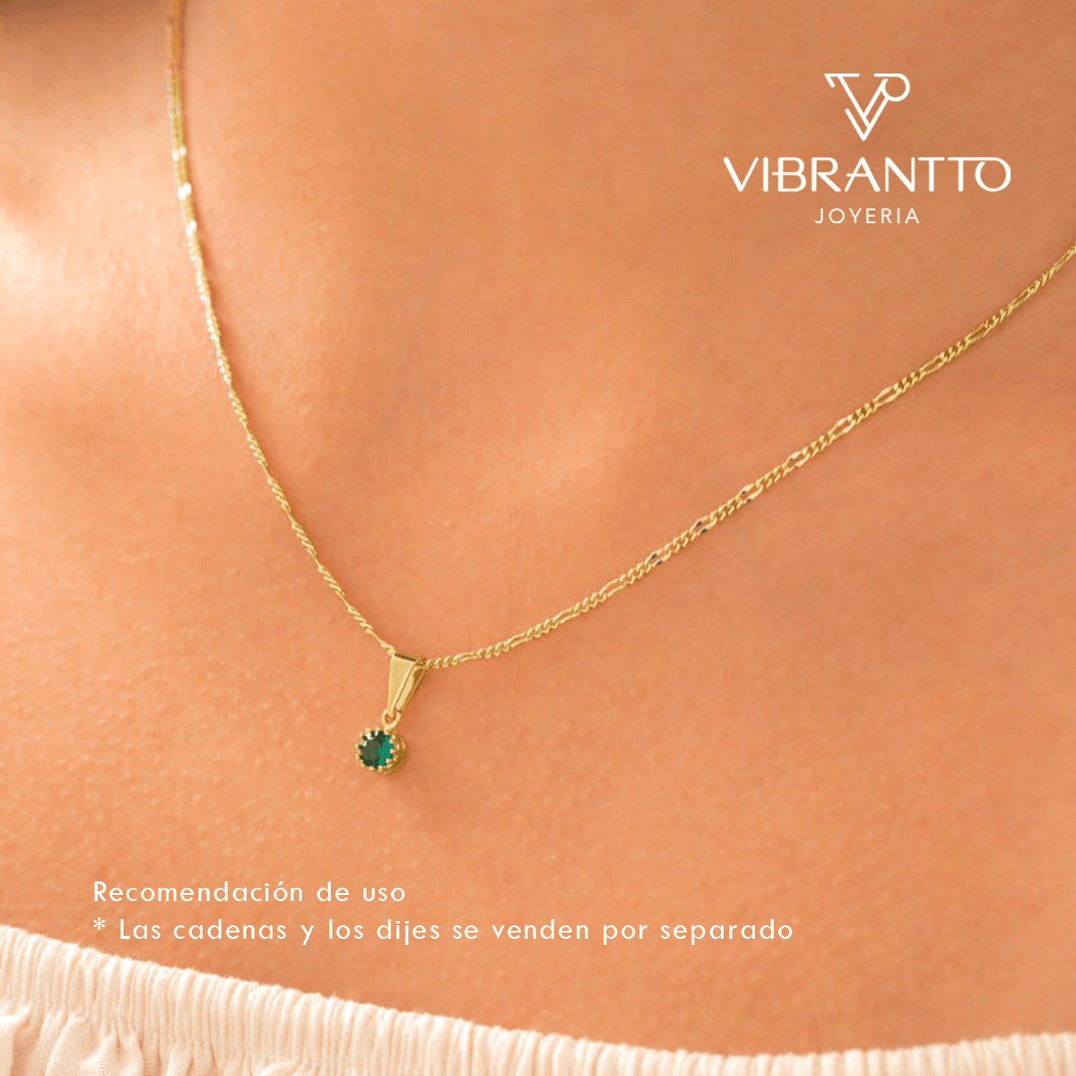 Dije Mini Circonia Redonda - Vibrantto Joyería 