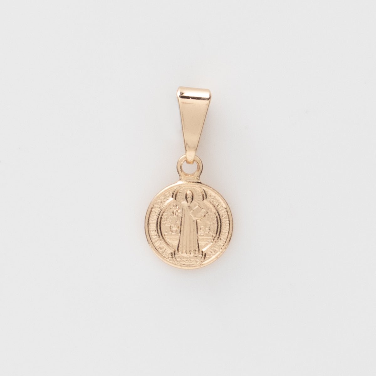 Medalla San Benito mini 9 mm - Vibrantto Joyas y Accesorios - D101