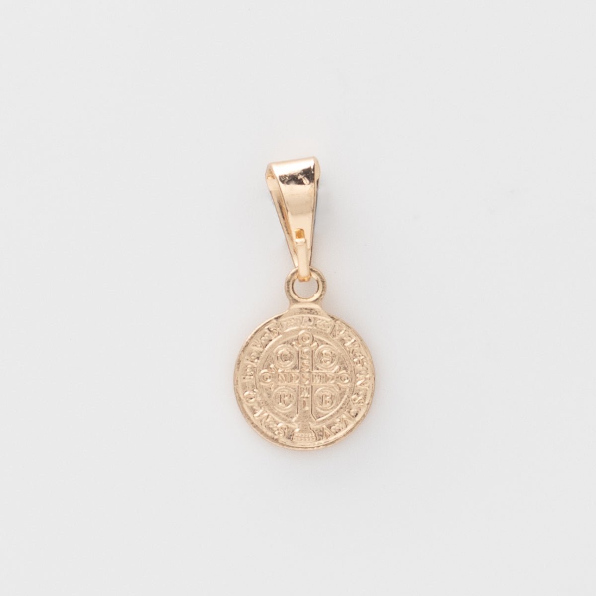 Medalla San Benito mini 9 mm - Vibrantto Joyas y Accesorios - D101