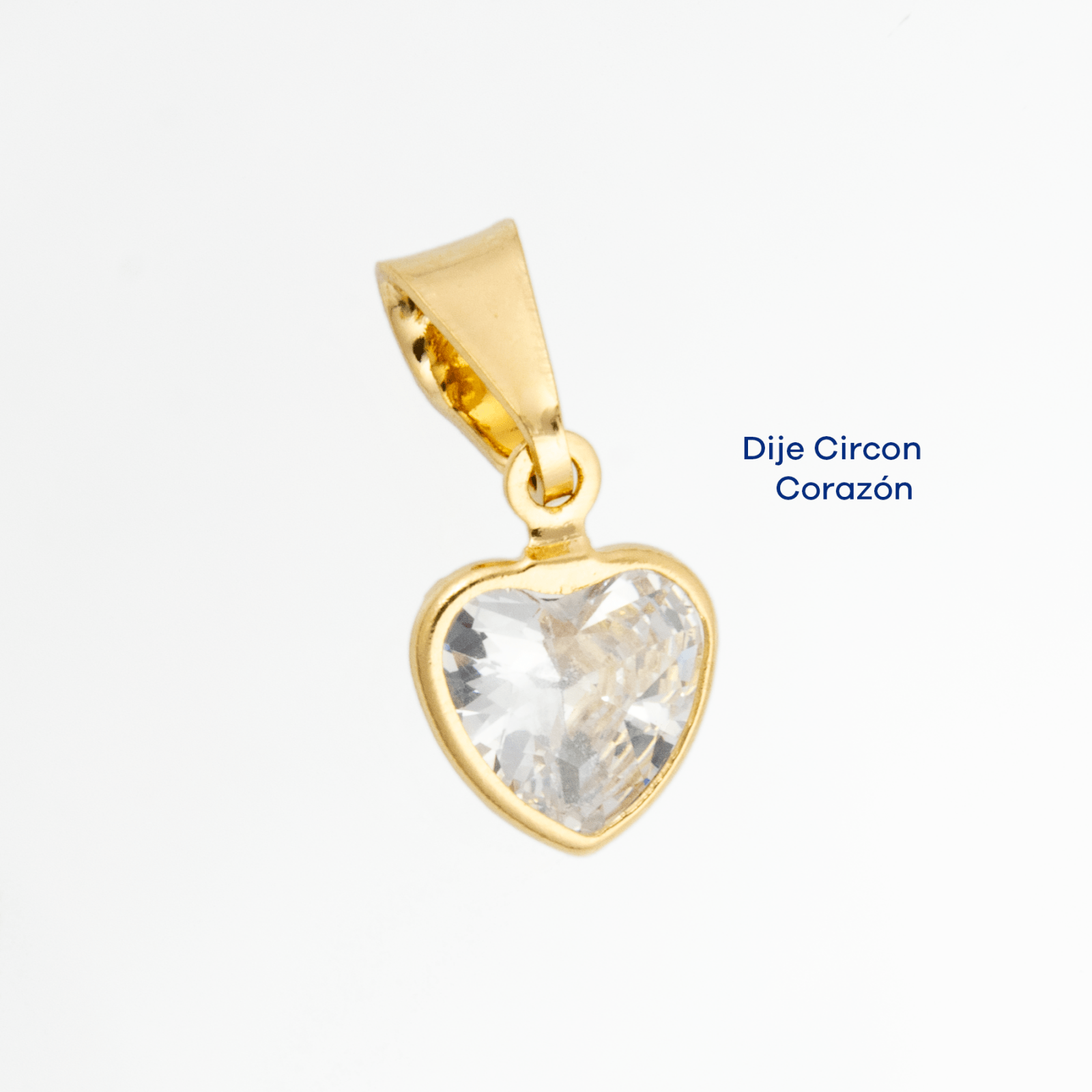 Dije Circon Corazon - Vibrantto Joyas y Accesorios - 9130487