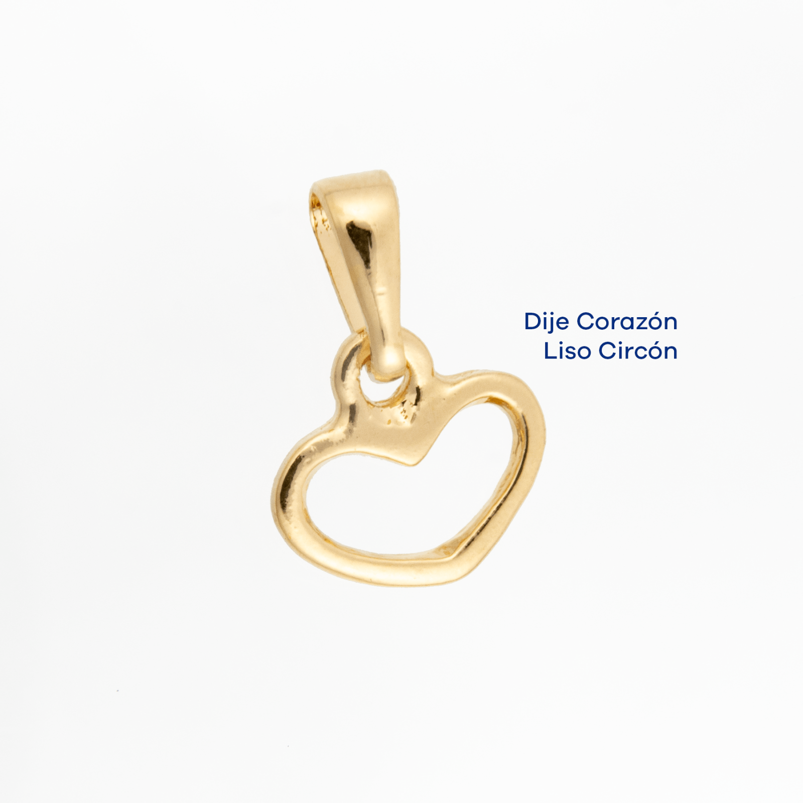 Dije Corazon Silueta - Vibrantto Joyas y Accesorios - 9131039