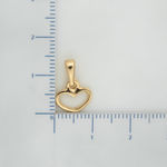 Dije Corazon Silueta - Vibrantto Joyas y Accesorios - 9131039