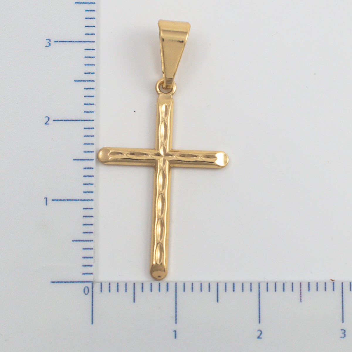 Dije Cruz Grabada 2.5cm - Vibrantto Joyería - OC28042