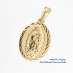 Medalla Guadalupe Diamantado - Vibrantto Joyas y Accesorios - 9131033