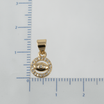 Dije Medalla Ojo Turco 8mm - Vibrantto Joyas y Accesorios - OC26306