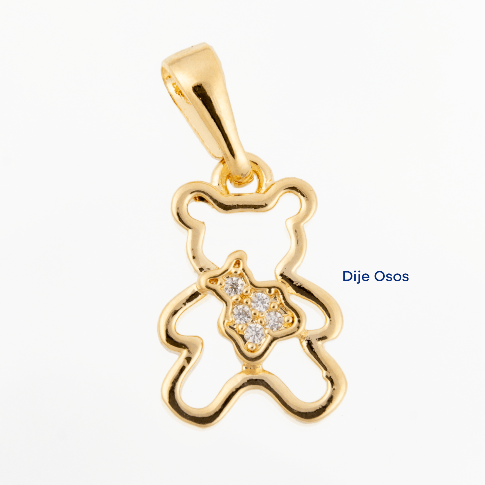 Dije Osos Circon - Vibrantto Joyas y Accesorios - 9131027