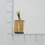 Medalla Placa Cristo Tallada - Vibrantto Joyas y Accesorios - OC26374