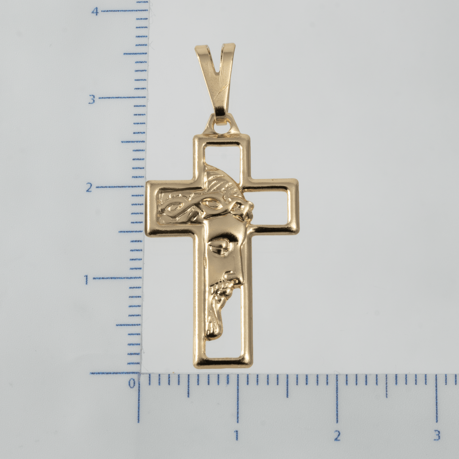 Dije Cruz Silueta Rostro - Vibrantto Joyas y Accesorios - 28084