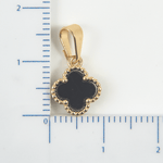 Dije Trebol VC Negro Mini 1cm - Vibrantto Joyas y Accesorios - OC26902