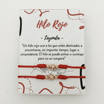 Manilla Pareja Hilo Rojo - Vibrantto Joyería 