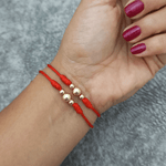 Manilla Pareja Hilo Rojo - Vibrantto Joyería 