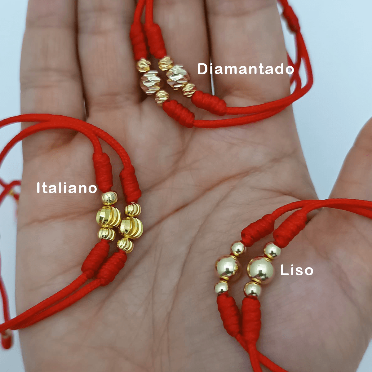 Manilla Pareja Hilo Rojo - Vibrantto Joyería