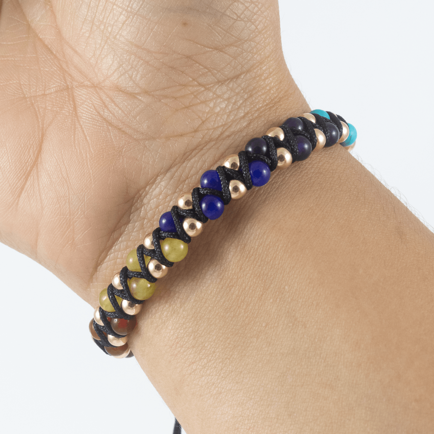 Manilla 7 Chakras Zig Zag - Vibrantto Joyas y Accesorios - 