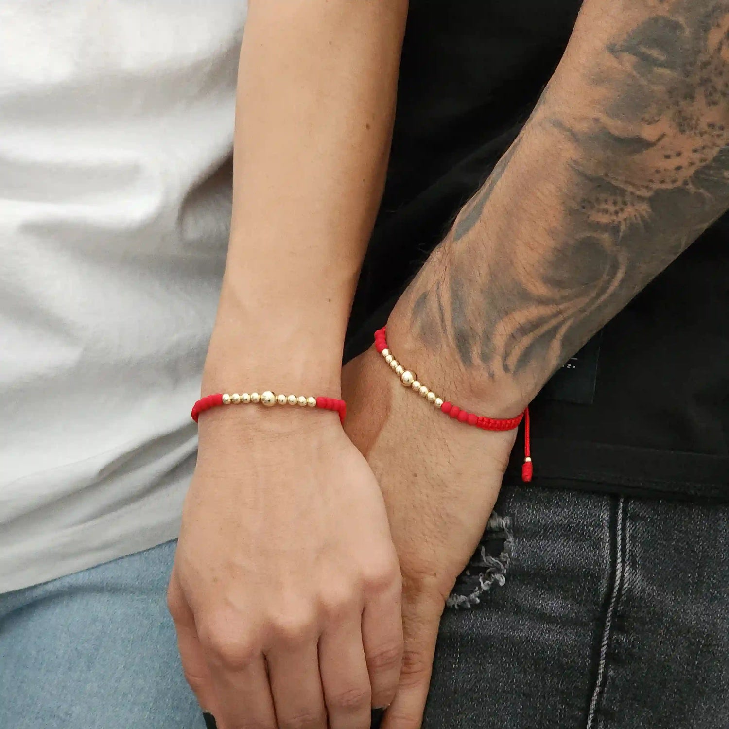 Manilla Pareja Promesas 2. Oro Laminado 18k - Vibrantto.com - Colombia