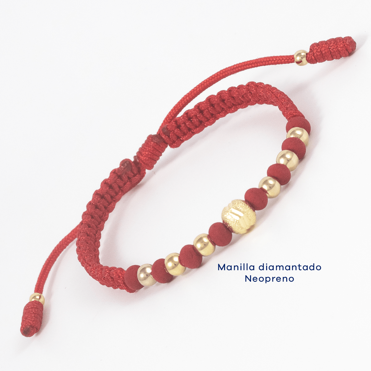 Manilla Diamantado Neopreno - Vibrantto Joyería