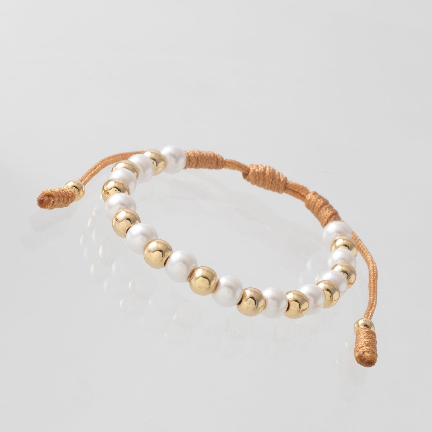 Manilla Niño Perla Blanca - Vibrantto Joyas y Accesorios-MN1014