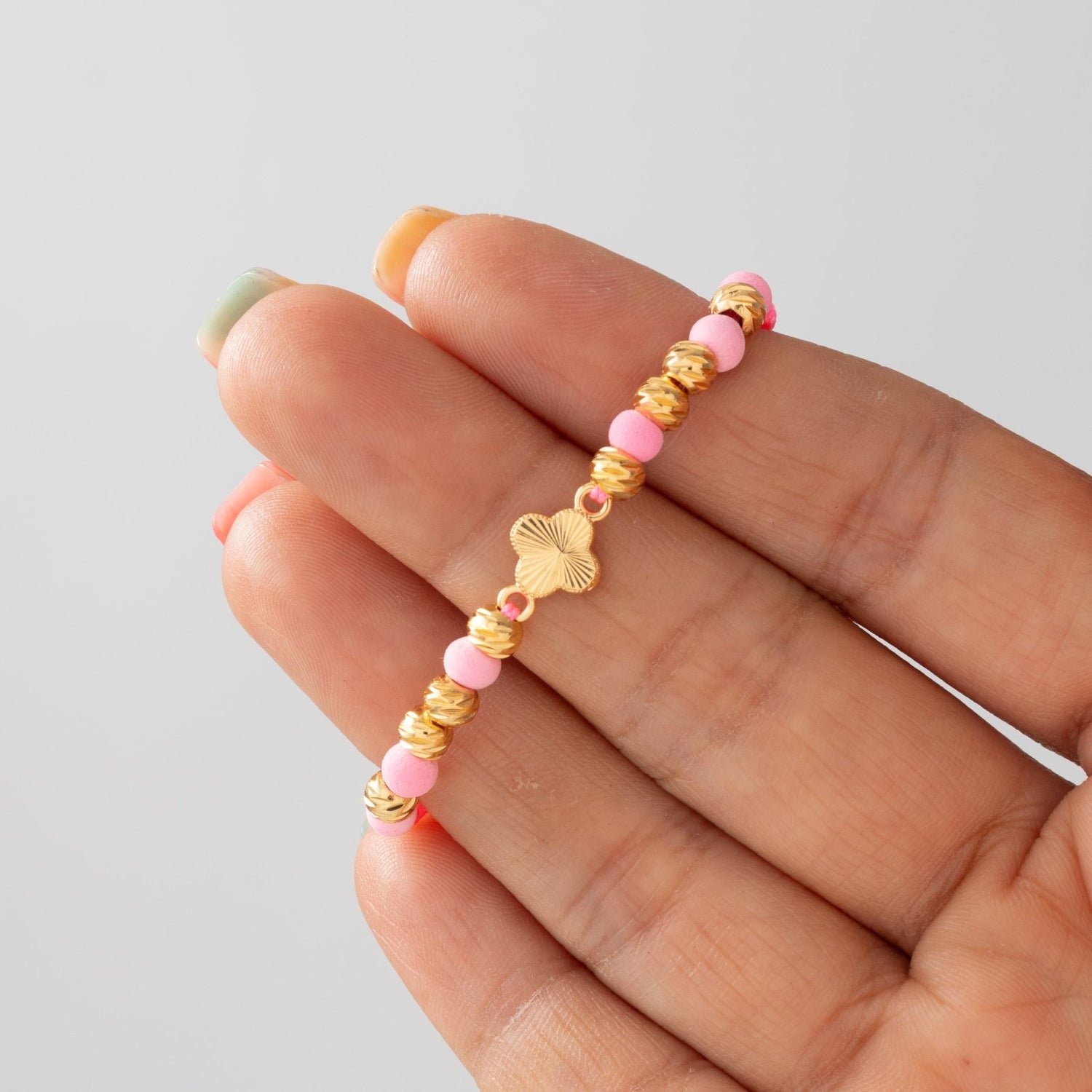Manilla Niño Trebol - Vibrantto Joyas y Accesorios-MN1016
