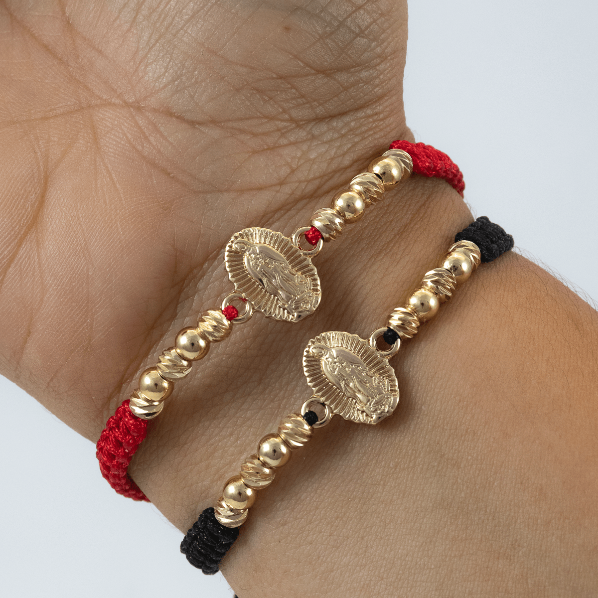 Manilla Pareja Guadalupe Diamantado Liso - Vibrantto Joyas y Accesorios - MP3034