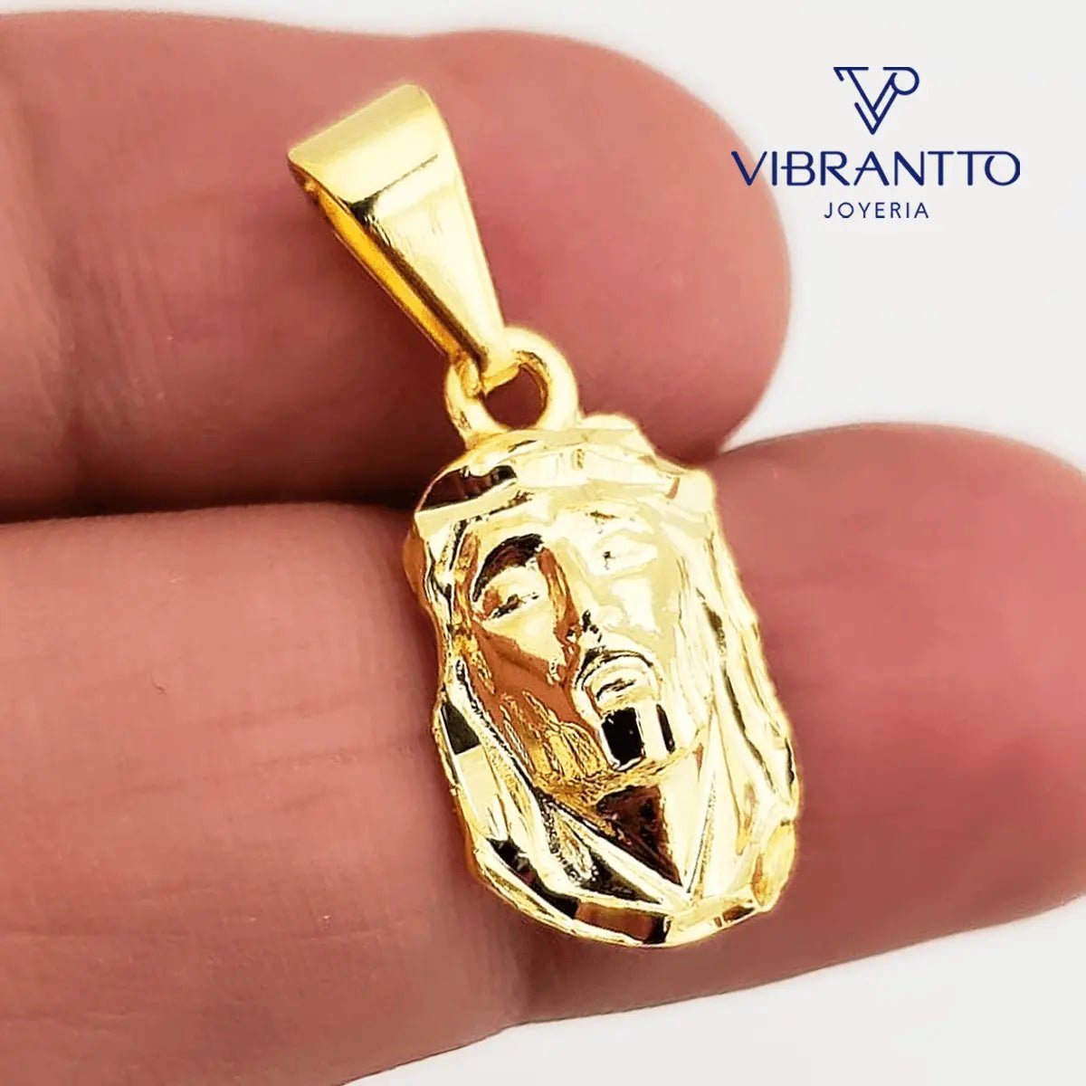Medalla Sagrado Rostro Tallado - Vibrantto Joyería